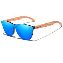 Oculos de Sol de Madeira Kingseven com Anti-reflexo Polarizados B-5510