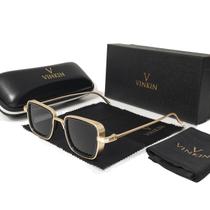 Óculos de Sol De Metal Quadrado Vinkin Original UV400 430 Óculos de Sol De Metal Quadrado Vinkin Original UV400 430