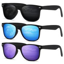 Óculos de sol DEMIKOS com proteção UV400 polarizada para homens e mulheres