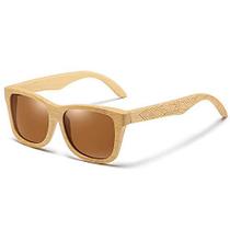 Óculos de Sol Design de Madeira Artesanal Bambu EZREAL com Proteção uv400 Polarizado 3832 Óculos de Sol Design de Madeira Artesanal Bambu EZREAL com Proteção uv400 Polarizado 3832