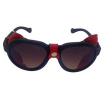 Óculos de Sol Di Fiori SteampunK Preto e Vermelho