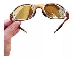Oculos De Sol Doublex 24K Juliet X-Metal Cromada Pinado Lupa Polarizada Tamanho Grande Mandrake