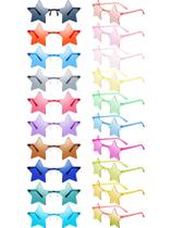 Óculos de sol Dunzy Summer Star Rimless para mulheres - 20 pares