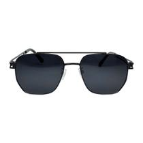 Óculos De Sol Em Metal Masculino Hexagonal Premium Com Proteção UV400