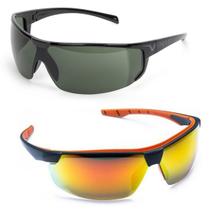 Óculos de Sol Esportivo Bike Ciclismo Pesca Kit 2 Unidades