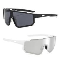 Óculos De Sol Esportivo Corrida Bike MTB Volei UV400 2 Peças