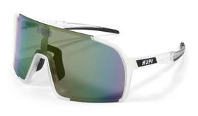 Óculos de Sol Esportivo HUPI Andez Bike Proteção UV Cristal/Preto Lente Roxo Espelhado