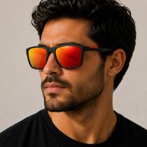 Óculos De Sol Esportivo Marca Kdeam Surf Uv400 Polarizados Vermelho