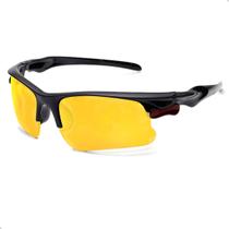 Oculos de Sol Esportivo Masculino Feminino Bike Corrida Lente Amarela Proteção Visão Noturna