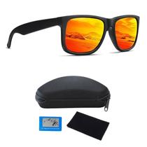 Óculos De Sol Esportivo Masculino Feminino Polarizado UV400 Vermelho Espelhado Q7531 Óculos De Sol Esportivo Masculino Feminino Polarizado UV400 Vermelho Espelhado Q7531
