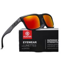 Óculos De Sol Esportivo Polarizado Kdeam C1-R Mirrored Red Óculos De Sol Esportivo Polarizado Kdeam C1-R Mirrored Red