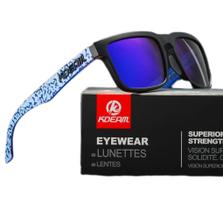 Óculos De Sol Esportivo Polarizado Kdeam C10 Mirrored Blue Óculos De Sol Esportivo Polarizado Kdeam C10 Mirrored Blue