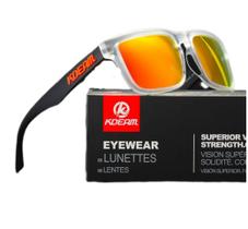 Óculos De Sol Esportivo Polarizado Kdeam C11 Mirrored Red Óculos De Sol Esportivo Polarizado Kdeam C11 Mirrored Red