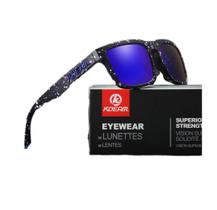 Óculos De Sol Esportivo Polarizado Kdeam C14 Mirrored Blue Óculos De Sol Esportivo Polarizado Kdeam C14 Mirrored Blue