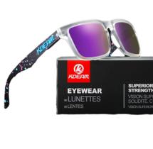 Óculos De Sol Esportivo Polarizado Kdeam C16 Mirrored Violet Óculos De Sol Esportivo Polarizado Kdeam C16 Mirrored Violet