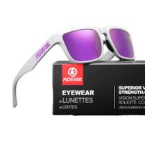 Óculos De Sol Esportivo Polarizado Kdeam C27 Mirrored Violet Óculos De Sol Esportivo Polarizado Kdeam C27 Mirrored Violet