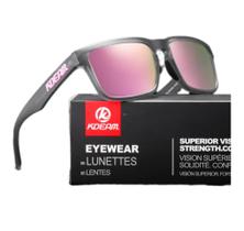 Óculos De Sol Esportivo Polarizado Kdeam C28 Mirrored Pink Óculos De Sol Esportivo Polarizado Kdeam C28 Mirrored Pink