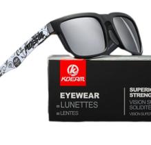 Óculos De Sol Esportivo Polarizado Kdeam C4 Mirrored Silver Óculos De Sol Esportivo Polarizado Kdeam C4 Mirrored Silver