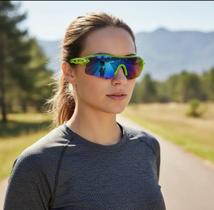 Óculos de Sol Esportivo UV, Lentes Espelhadas Ciclismo Corrida Pesca e Beach Tennis. Óculos de Sol Esportivo UV, Lentes Espelhadas Ciclismo Corrida Pesca e Beach Tennis.