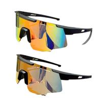 Óculos De Sol Esportivos Espelhados anti-UV Oversized Unissex Para Ciclismo E Atividades Ao Ar Livre Óculos De Sol Esportivos Espelhados anti-UV Oversized Unissex Para Ciclismo E Atividades Ao Ar Livre