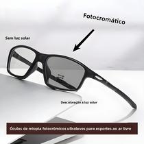 Óculos De Sol Esportivos Fotocromáticos Ultraleves Anti Luz Azul Para Miopia 0-50 a -75