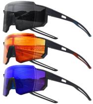 Óculos de sol esportivos STORYCOAST Running Polarized UV400, pacote com 3 Óculos de sol esportivos STORYCOAST Running Polarized UV400, pacote com 3