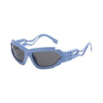 Óculos De Sol Esportivos Y2K Punk Futuristas Com Hastes Vazadas Em S - Estilo INS Personalizado Óculos De Sol Esportivos Y2K Punk Futuristas Com Hastes Vazadas Em S - Estilo INS Personalizado