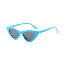 Óculos De Sol Estilo Gatinho Europeu-Americano Com Armação Pequena E Lentes Triangulares