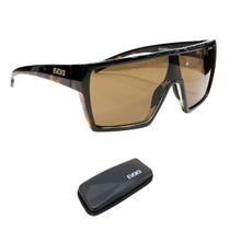 Óculos de Sol Evoke Bionic Alfa A21 Black Turtle Brown Total Óculos de Sol Evoke Bionic Alfa A21 Black Turtle Brown Total