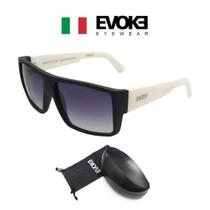 Óculos De Sol Evoke Code Bra10 Black White Matte Gradient