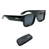 Óculos de Sol Evoke Lodown A01 Black Shine Black Total Óculos de Sol Evoke Lodown A01 Black Shine Black Total