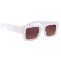 Óculos De Sol Evoke Lodown B01 White Milky G - Old Brown Gradient