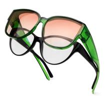 Óculos de sol Face Shadow polarizados sobre óculos femininos UV400