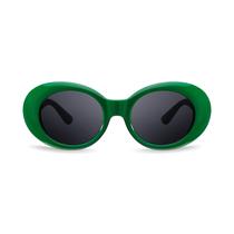 Óculos de sol FEISEDY Clout Goggles B2253 Retro Oval Verde