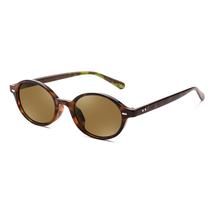 Óculos de sol FEISEDY Retro Oval B1171 para mulheres Leopard/Tea