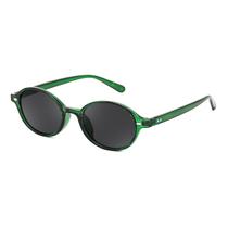 Óculos de sol FEISEDY Retro Oval B1171 Transparente Verde Feminino