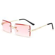 Óculos de sol FEISEDY Vintage Rimless Retangle B2642 UV400 Óculos de sol FEISEDY Vintage Rimless Retangle B2642 UV400