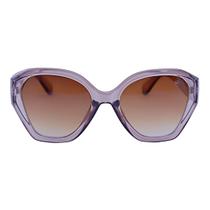 Óculos de Sol Feminino Butterfly Oversized Acetato - Nude Cristal