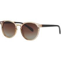 Óculos De Sol Feminino Casual Redondo Polarizado Marrom 6152