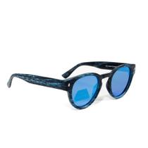 Óculos De Sol Feminino e Masculino Redondo Aste Madeira Polarizado Óculos De Sol Feminino e Masculino Redondo Aste Madeira Polarizado