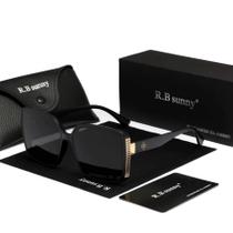 óculos de sol feminino estilo quadrados com moldura grande borboleta de luxo polarizado Uv400