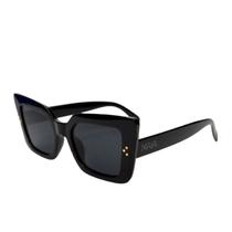Oculos de Sol Feminino Gatinho Acetato com Apliques UV400 Oculos de Sol Feminino Gatinho Acetato com Apliques UV400