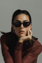 Óculos de Sol Feminino Gatinho Ivy Preto - Essentials