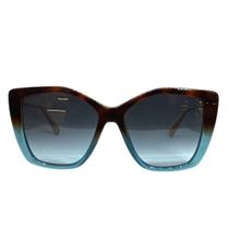 Óculos de Sol Feminino Gatinho Max&co 65 Marrom e Verde