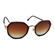 Óculos De Sol feminino Hexagonal Degrade modas Vintage