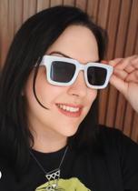 Óculos de Sol Feminino Masculino Quadrado Mod Zeus Proteção UV 400 Dia Mães Retangular Unissex Lindo