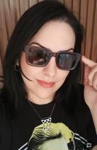 Óculos de Sol Feminino Masculino Quadrado Mod Zeus Proteção UV 400 Dia Mães Retangular Unissex Lindo - OBI Brazil