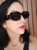 Óculos de Sol Feminino Masculino Retangular Mod. Londres Dia das Mães Proteção UV 400 Unissex Lindo