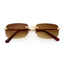 Óculos De Sol Feminino Masculino Slim Sem Aro Blogueira Moda Presente Verão Praia Balada Carnaval