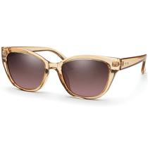 Óculos de Sol Feminino Mulher Elegante Formato Gatinho Armação Marrom Claro Transparente Lente Marrom Filtro Polarizado Proteção UV400 Village 6174 Óculos de Sol Feminino Mulher Elegante Formato Gatinho Armação Marrom Claro Transparente Lente Marrom Filtro Polarizado Proteção UV400 Village 6174